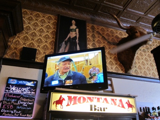 Corporate Politician Panders for Votes at Montana Bar