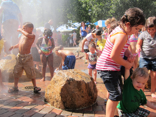 Public Water Feature Is Open For Use By All Children
